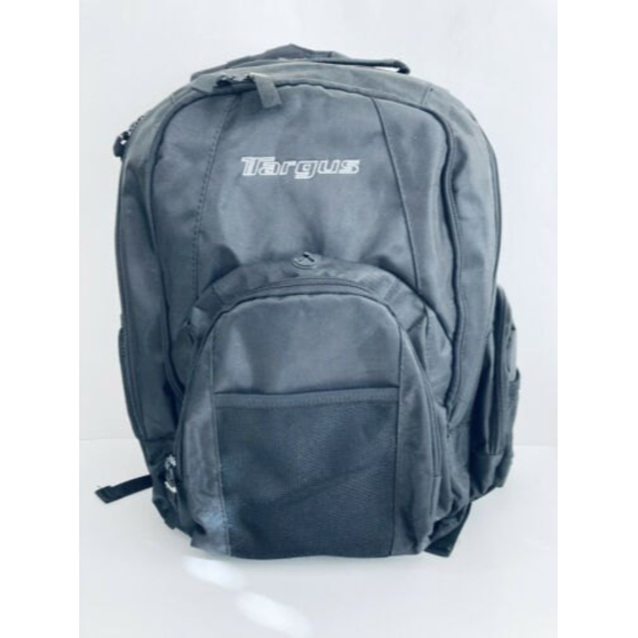Targus Black Inner And Outer Pockets Buckle Belted Laptop Backpack Case - Picture 1 of 12